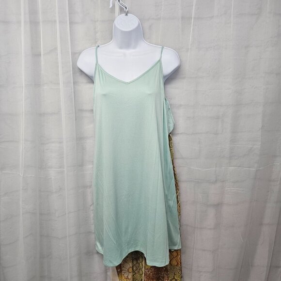 NWOT Emma & Michelle Orange Blue Floral Patchwork Hippie Dress Maxi Boho S - Picture 9 of 13